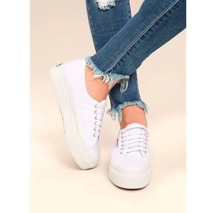 Superga Flatform/Platform Sneakers size: 8